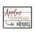 thumbnail image 2 of Stupell  Apples Pumpkins Hayrides Vintage Sign Framed Giclee Texturized Art 16 x 20, 2 of 4