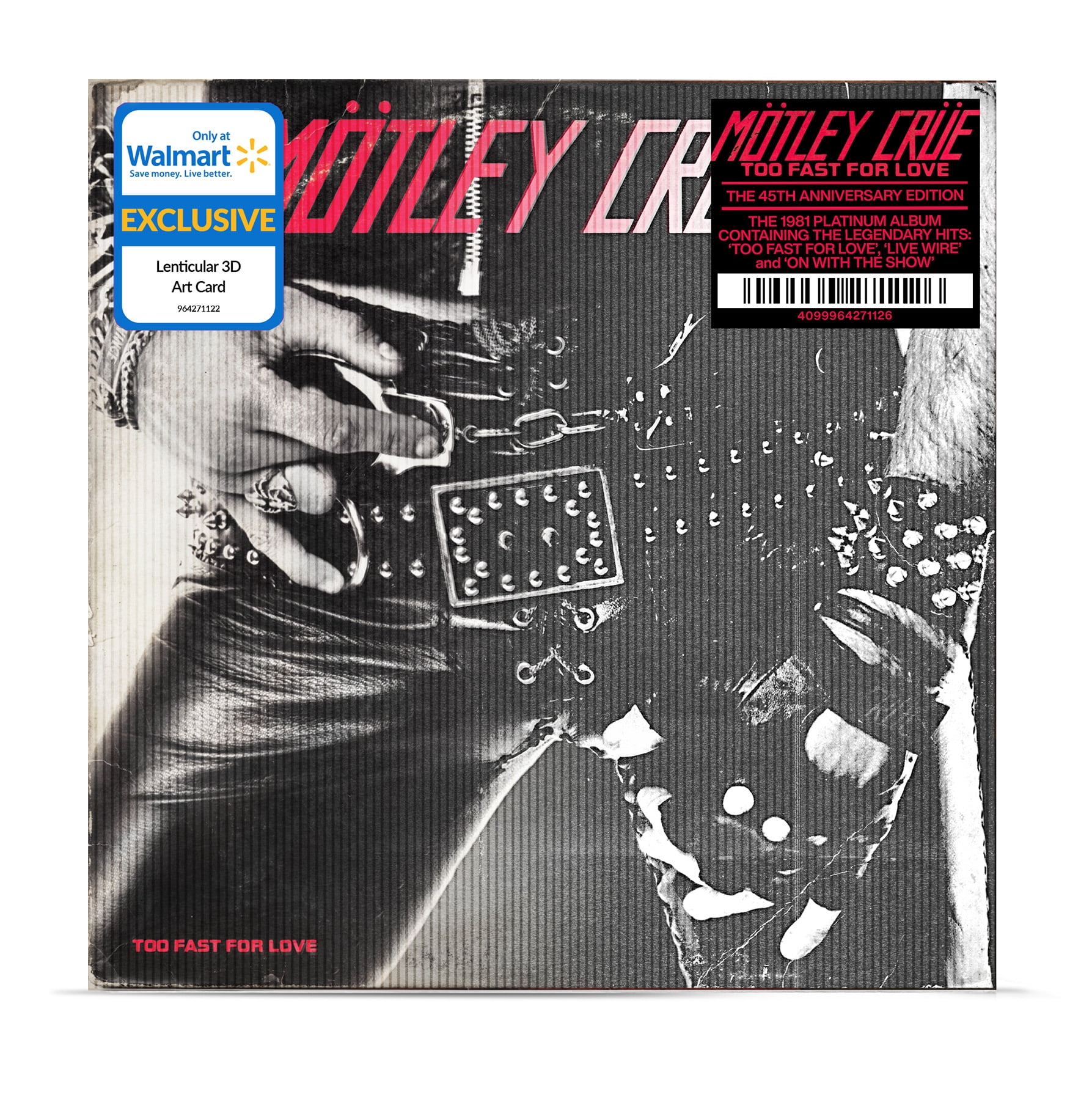 Motley Crue - Too Fast For Love (45th Anniversary Collection) - Walmart Exclusive CD