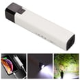 thumbnail image 4 of Battery Flashlight, ABS High Brightness Flashlight 1200mAh USB Efficient  For Hiking White, 4 of 8