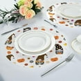 thumbnail image 6 of GZHJMY Halloween Gnome Round Placemats Set of 4, Non-Slip Table Mats Washable Heat Resistant Place Mats for Kitchen Dining Table Home Decor,15.4 Inch, 6 of 7