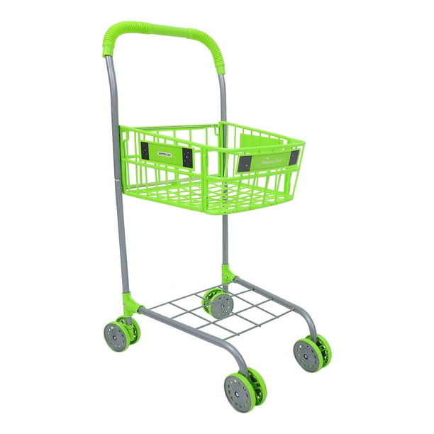 Carrito de compras de juguete para niños, carrito de compras de dibujos animados, carrito de supermercado, juguete de simulación