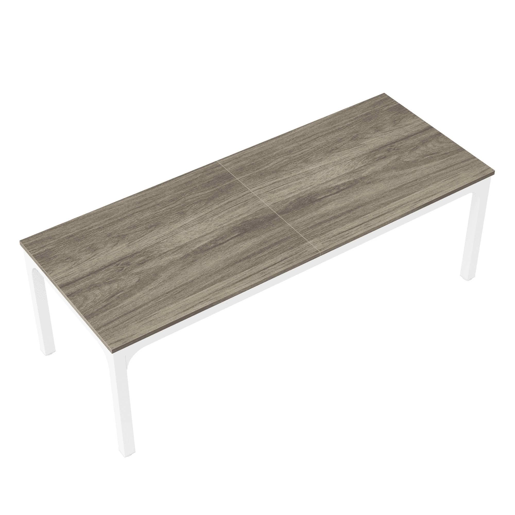 MAYEERTY 78.7" Rectangular Dining Table for 6-8 People, Industrial Long Kitchen Table with 25mm Thick MDF Top & Metal Frame, Water & Scratch Resistant, Easy Assembly