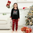 thumbnail image 5 of Black And Red Cute Family Christmas Pajamas, 2025 Family Christmas PJ Set With Dog, 5 of 7