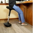thumbnail image 2 of Wobble Stool Standing Desk Chair Ergonomic Tall Adjustable Height sit Stand-up Office Balance Drafting bar swiveling Leaning Perch Perching high swivels 360 Computer Adults Kids Active Sitting Black, 2 of 6