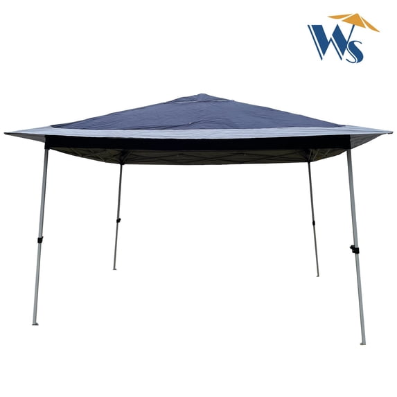 Canddidliike 12'x12' Pop-Up Gazebo Tent Outdoor Canopy with Strong Steel Frame Storage Bag - Blue