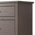 thumbnail image 2 of Stav Tall Dresser Chest with 4 Drawers, Plank Style, Gray Solid Wood, 2 of 5
