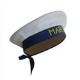 thumbnail image 2 of IDALL Beret Hats Captain Hat Captain Hat Sailor Hat for Women Boating Captain Hat for Men for Party Z White 1 One Size, 2 of 4