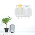 thumbnail image 2 of Leylor Cesta de Almacenamiento - Soporte de Cesta de Almacenamiento de Pared para el hogar Estante de Almacenamiento de cosméticos para baño de Cocina(Blanco), 2 of 5