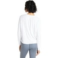 thumbnail image 2 of Athletic Works Women's and Women's Plus ButterCore Soft Tee with Long Sleeves, Sizes XS-4X, 2 of 4