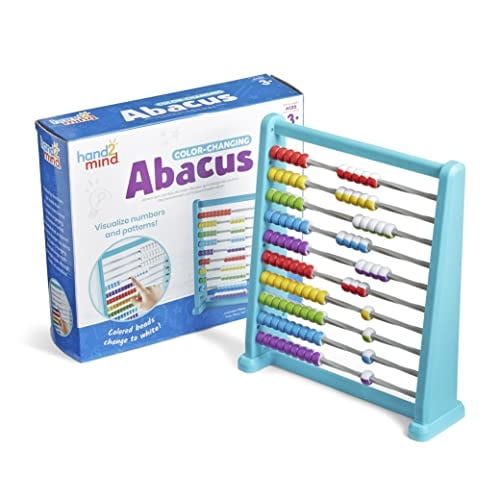 Ábaco hand2mind de Plástico que Cambia de Color con 100 Cuen