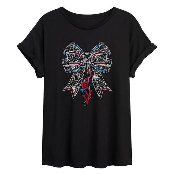 Spider-Man - Bow - Juniors Oversized Graphic T-Shirt