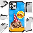 thumbnail image 1 of Compatible with iPhone 12 | iPhone 12 Pro Hybrid Fusion Guard Phone Case Cover (Dog Party), 1 of 1
