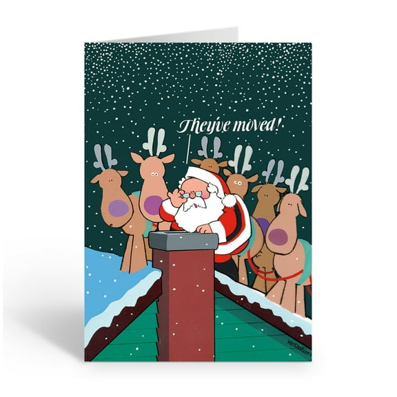 Stonehouse Collection They've Moved New Address Christmas Card - 20033