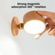 Lolmot Applique en Bois Magnétique, 360 ° Rotatif LED Wall Lights USB Rechargeable Lights Dimmable Dimmable Night Light Lising Light Magnetic Cabinet Light – image 5 sur 9