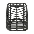 thumbnail image 5 of GDF Studio Braymer Outdoor Wicker 29 Inch Barstools, Set of 4, Gray and Black, 5 of 8