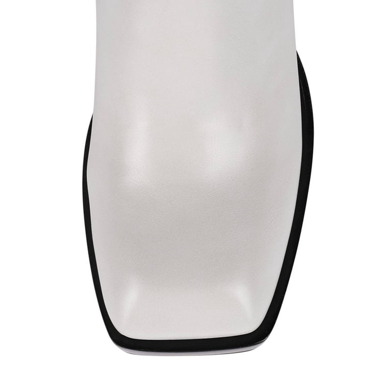 Jeffrey Campbell DAUPHIN Light Grey Platform Knee High Jeffrey Campbell DAUPHIN Light Grey Platform Knee High