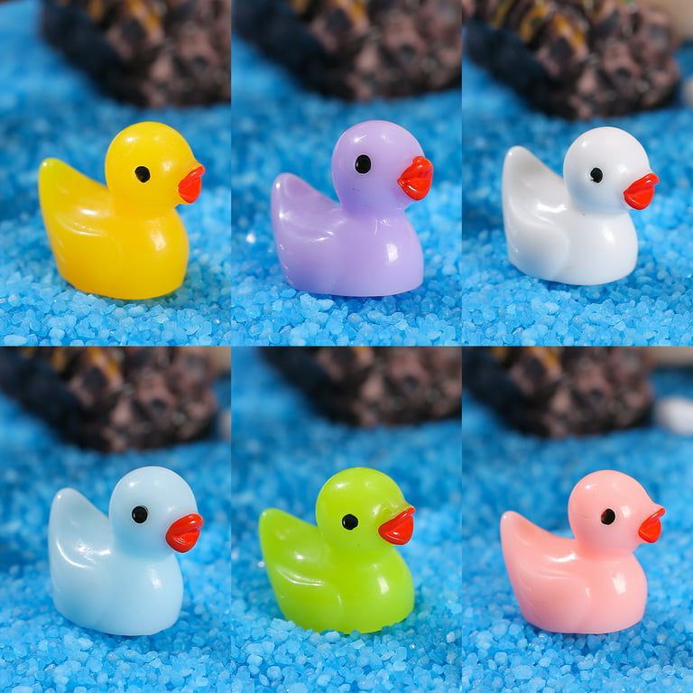 200 Pcs Tiny Ducks Set Decoration Realistic Shape Durable Resin Endearing  Ducks For Christmas Birthday Party Children\'s Day