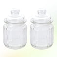 thumbnail image 3 of 2 recipientes herméticos para alimentos, de vidrio, vacíos, para almacenar granos, té, café, granos y frutos secos (230 ml), 3 of 6