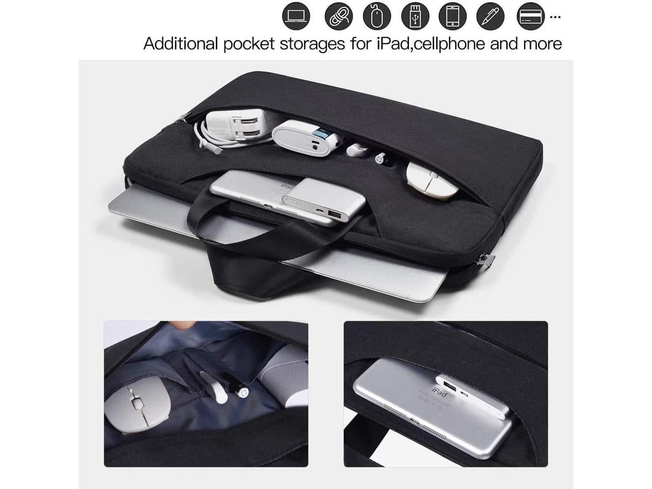 Universal 11 12 13 14 15 16 inch Laptop Bag, Computer Bag, WaterProof Laptop Case, Laptop Sleeve + Shoulder Strap for MacBook Acer Lenovo HP Dell Samsung