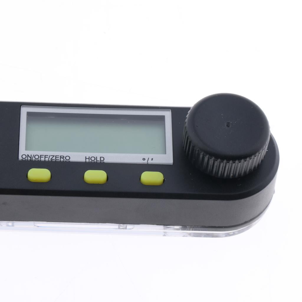 Digital Angle Finder RISEPRO & Ruler - 360° Stainless Steel Protractor ...