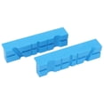 thumbnail image 3 of Herwey 2Pcs Vise Jaw Kit ABS 5.5in Magnetic Vice Cover Protective Grooved Cover Pad Set, 3 of 8