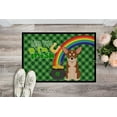 thumbnail image 2 of Red and White Chihuahua St. Patrick's Day Indoor or Outdoor Mat 24x36 36 in x 24 in, 2 of 5