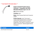 thumbnail image 2 of Engine Camshaft Position Sensor Connector - Compatible with 2002 Mitsubishi Montero Sport 3.5L V6, 2 of 2