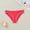 Red, variant on Womens Ribbed Sport Brief Underwear, Polyamide Stretch Breathable Panties, Beige,Size XL
