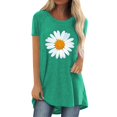 thumbnail image 2 of Womens Tops Women's Long Printed Spring/Summer Round Neck T Shirt Shirts for Women, 2 of 4