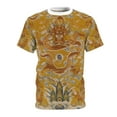 thumbnail image 1 of Golden Buddha Dragon Buddhist Thangka Unisex Tee Shirt, 1 of 7