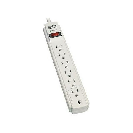 UPC: 0037332177025 | Tripp Lite 6-Outlets 8-Ft Cord 990 Joule Strip Flat Plug – Protect It! Surge Suppressor