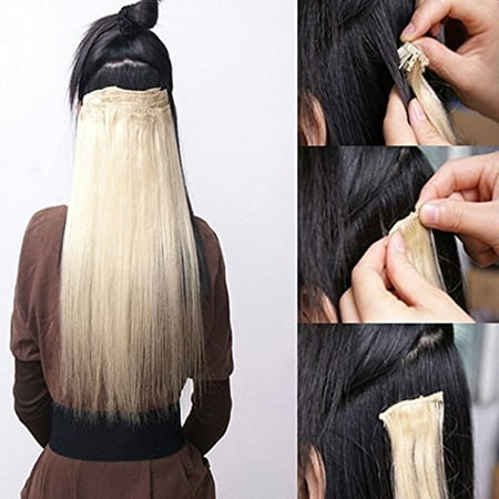 Florata 7piece 15clip Clip In 100 Remy Human Hair Extensions Long