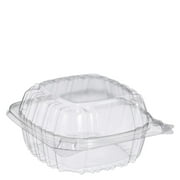 Dart C53PST1 13.8 oz Sandwich Container ClearSeal Hinged-Lid Plastic Containers - Clear (500/Carton)