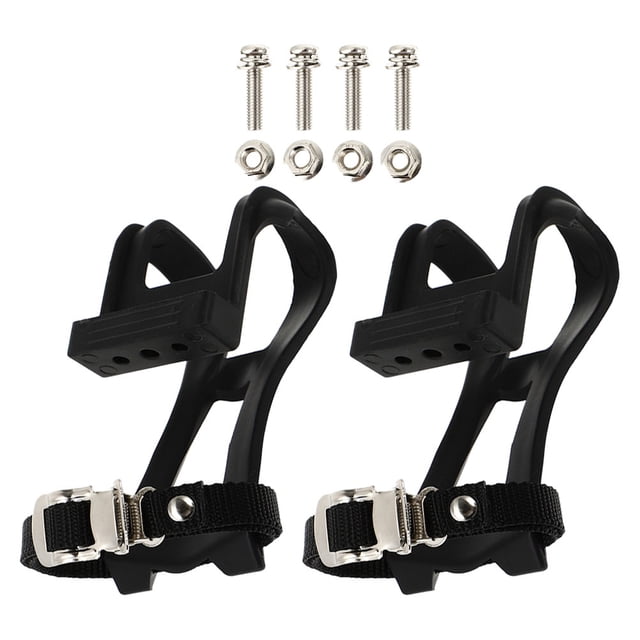 BRIGHTFUFU 1Jgo Clips Para Pedal Con Jaula Para Equipamiento Deportivo Material Negro Resistente