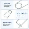 thumbnail image 2 of Uxcell 8-Pack Pin de Seguridad en Forma de Broche, Pines de Acero de Resorte M2x29mm, Sujetadores de Broche de Bloqueo Rápido, Clips Retenedores Pesados, 2 of 7