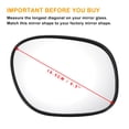 thumbnail image 3 of Reemplazo de vidrio del espejo retrovisor derecho calefaccionado, vidrio blanco, para Toyota RAV4 94-00, 3 of 6