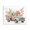 Flower Blossom Truck, variant on Stupell Industries Flower Blossom Truck Transportation Painting Black Floater Framed Canvas Art Print Wall Art, 21 x 17