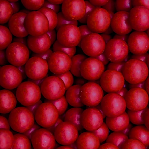 Krazy Sprinkles - Edible Red 8mm Beads - Refined Cake Decor, 1/2 Cup