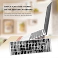 thumbnail image 5 of White Letters French Azerty Keyboard Sticker Cover Black for Laptop PC, 5 of 5