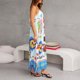 thumbnail image 4 of Promotion!Rong Yun New Sexy Women's Suspender Positioning Printed Sleeveless Strappy Dress With Large HemPromotion!, 4 of 6