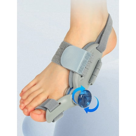 Bunion Corrector for Women Men, Adjustable Knob Double Correction Separator Bunion Splints Hammer Toe Straightener with Silicone Pad Comfortable Effective