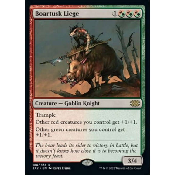 MtG Double Masters 2022 Rare Boartusk Liege #186