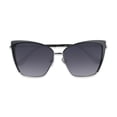 thumbnail image 2 of Sofia Vergara® x Foster Grant® Glossy Dark Teal Women's Cat-Eye Sunglasses, Leopard Print Case, 2 of 7