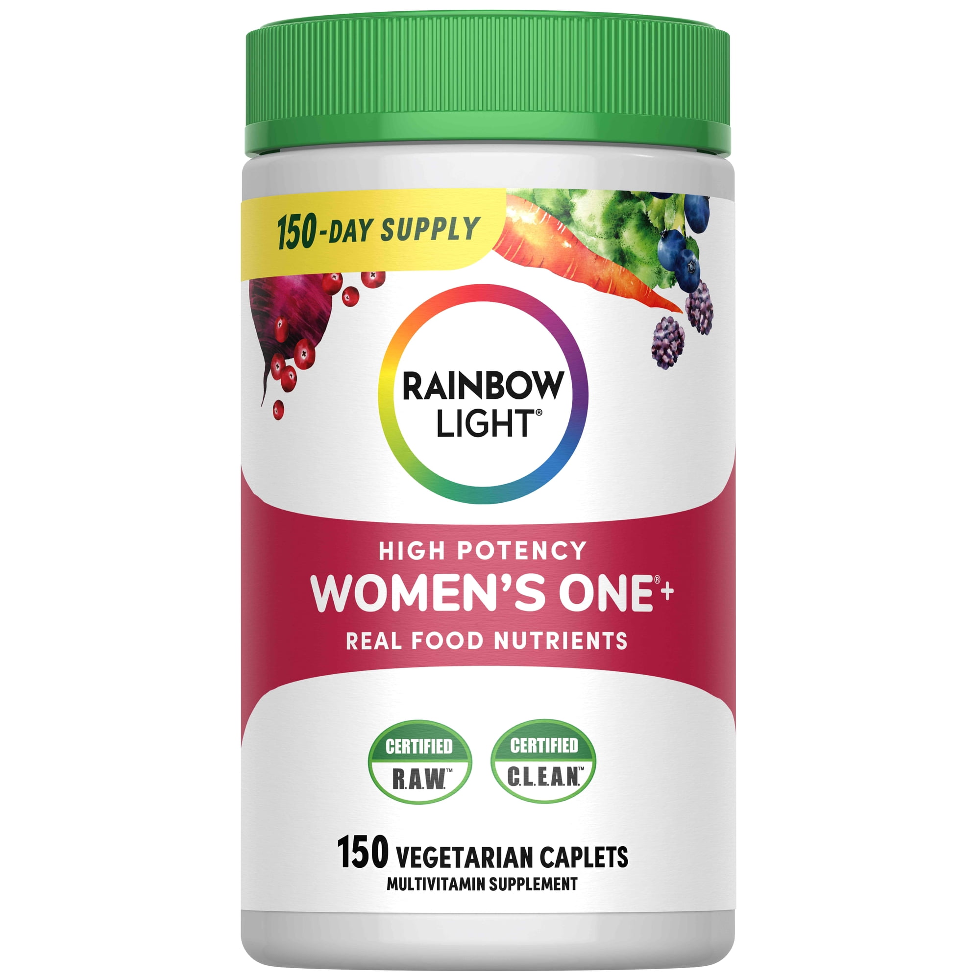 Womens One Daily Multivitamin | 150 Vegetarian Tablets | by Rainbow Light
