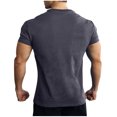 thumbnail image 4 of yillto Mens Muscle Shirts Short Sleeve Workout Gym Tees Breathable Activewear Athletic Running Shirt, 4 of 4