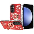 thumbnail image 3 of For Samsung Galaxy S24 FE Case Crystal Studded Ring Stand Bling Phone Cover, 3 of 4