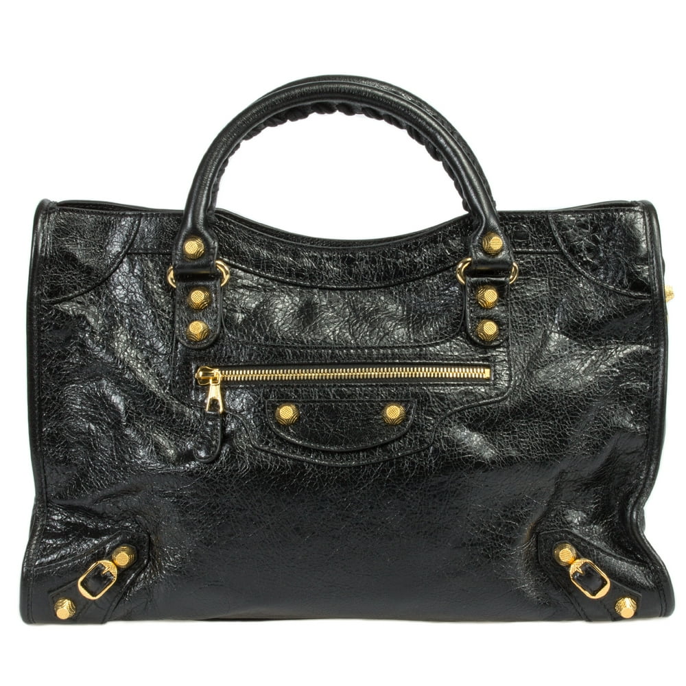 balenciaga leather shopping bag