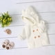 thumbnail image 2 of Suéter Para Niños Pequeños, Bebés, Niños Y Niñas, Color Sólido, Lindas Orejas, Tops De Punto, Abrigo Cálido, Ropa Blanca Odeerbi LM103-8089, 2 of 4