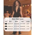 thumbnail image 2 of BABOMAREON Women’s Halter Deep V Neck Backless Maxi Dress Sleeveless Ruched Draped High Slit Evening Gown for Club Party Cocktail Formal Events, 2 of 6