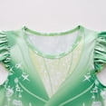 thumbnail image 3 of Little Girls Princess Dress Ruffle Sleeve Summer Cartoon Casual Print Dress With Bag, 3 of 7